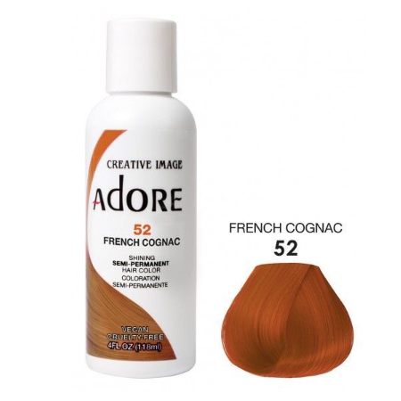 Adore Couleur de cheveux semi-permanente 52 Cognac français 118 ml