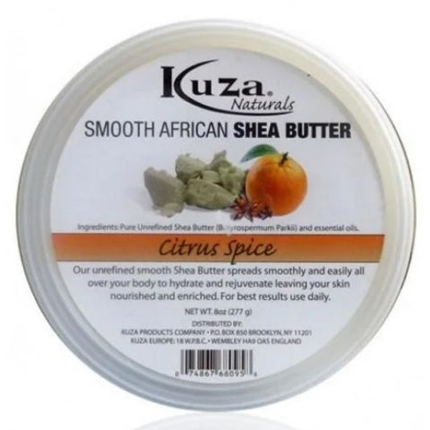 Kuza Sheabutter africain Smooth Citrus Spice 8oz