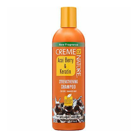 Crème de la nature acai berry & kératine renforcement shampooing 12 oz