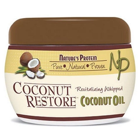 Nature's Protein Coconut Restaurer la revitalisation de l'huile de noix de coco fouettée 8 oz