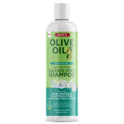 ORS OLIVE Huile Max Humidité Rice Water Shampooing 16oz