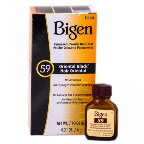 Couleur de cheveux en poudre de bigen (grand emballage) # 59 Oriental Black