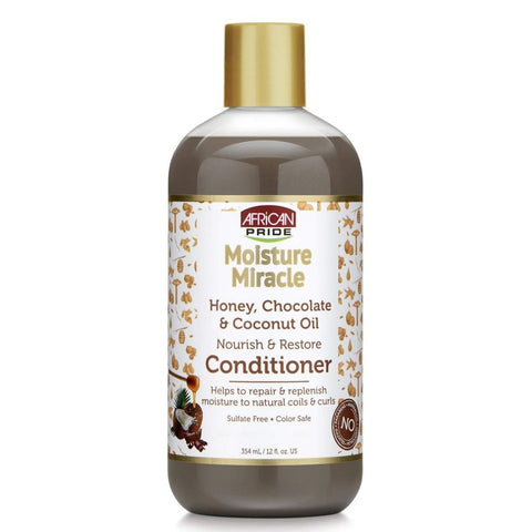Africain Pride Humiture Miracle Honey, Chocoloate & Coconut Huile Conditionneur 354 ML