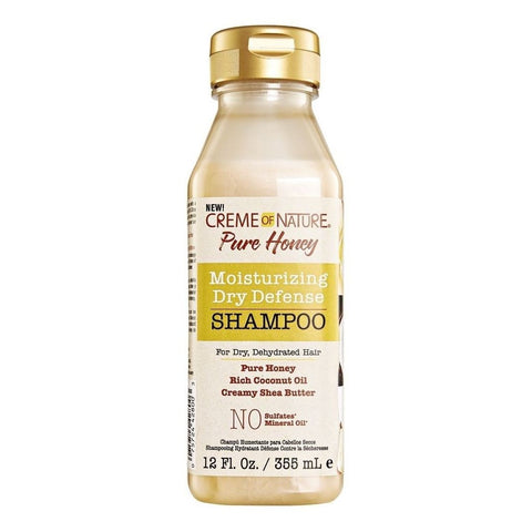 Crème de la nature miel pur hydratant shampooing de défense sèche 12oz
