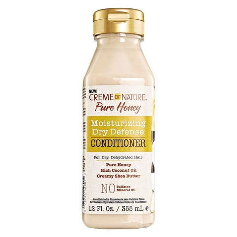 Crème de la nature pure miel hydratant conditionneur de défense sèche 12oz