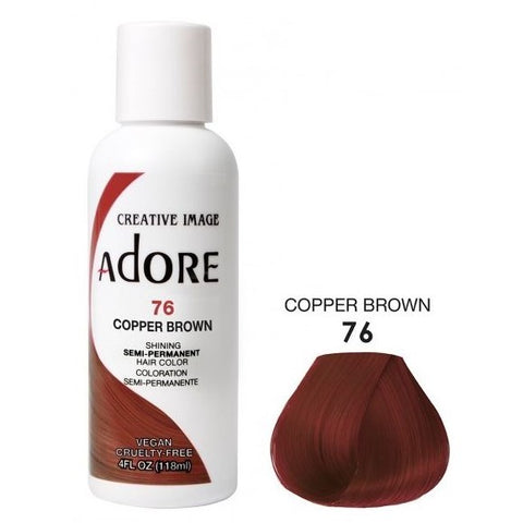 Adore Couleur de cheveux semi-permanente 76 Copper Brown 118 ml