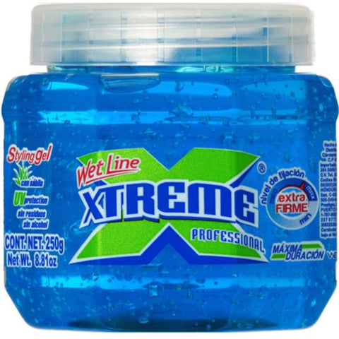 Ligne humide Xtreme Professional Styling Gel Extra Hold Blue, 8,8 oz / 250 ml