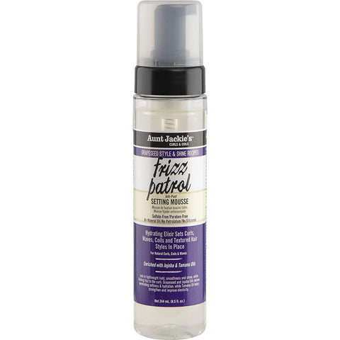 Tante Jackie's Grapeseed Frizz Patrol Anti Poof Twist & Curl Setting Mousse 244 ml / 8,5 oz
