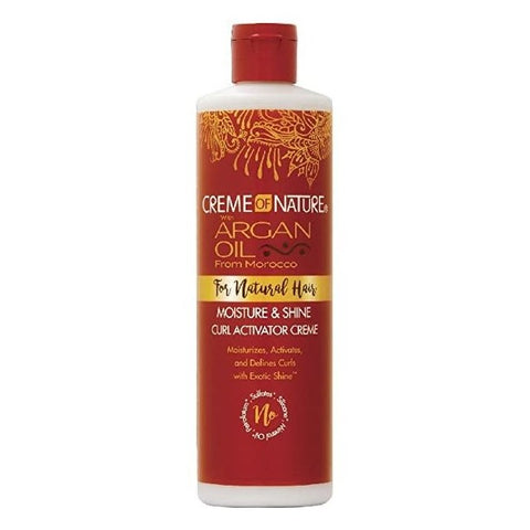 Crème de la nature argan huile pour l'humidité des cheveux naturels et brillante crème activatrice en boucle 354 ml