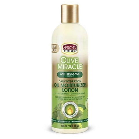 African Pride Olive Miracle Anti-Brisemage Maximum Formide Hydrating Lotion 355ml