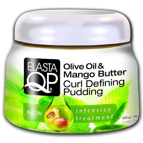 Elasta QP Olive Huile & Mango Butter Curl Définition du pudding 425 GR