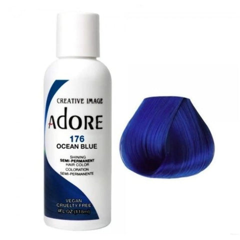 Adore Couleur de cheveux semi-permanente 176 Bleu océan 118 ml