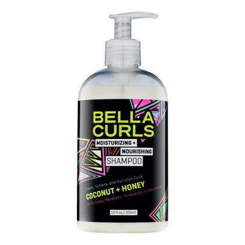 Bella Curls Hydrating Nourishing Shampooing 12oz / 355ml