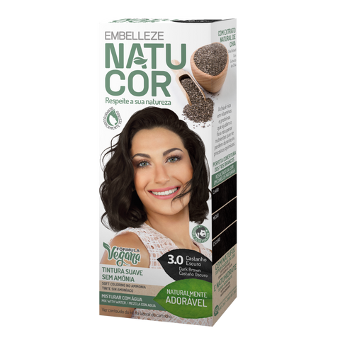 Natucor Vegan Hair Couleur brun foncé 3.0
